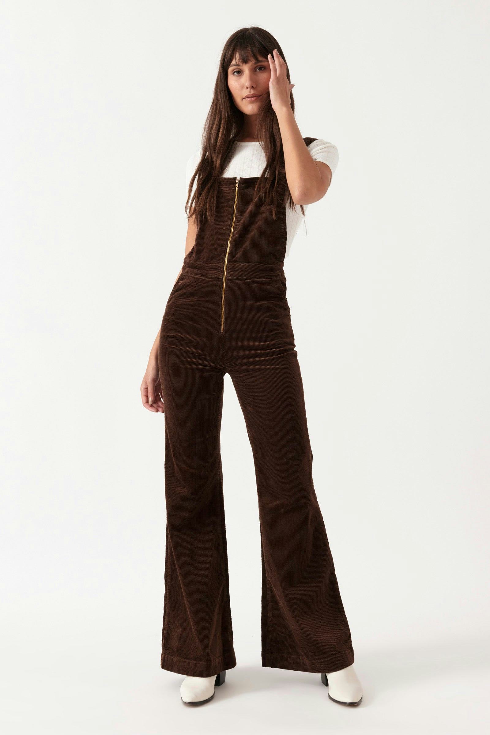 Buy Eastcoast Flare Overall - Brown Cord Online