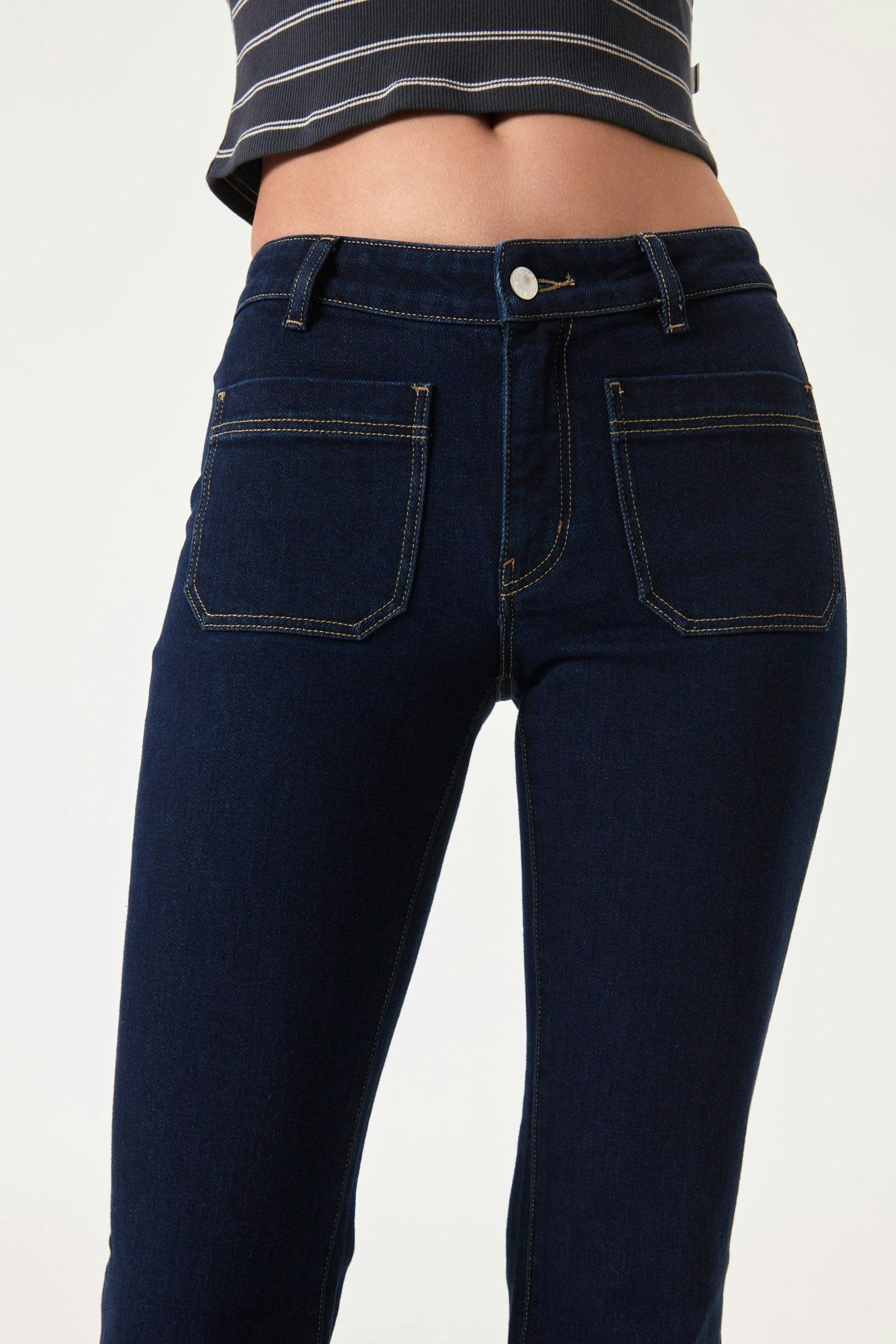 Buy Eastcoast Low Flare - Alina Blue Online | Rollas Jeans